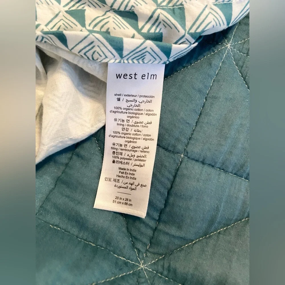 West Elm Organic Cotton Pillow Shams